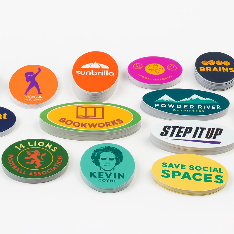 Oval stickers